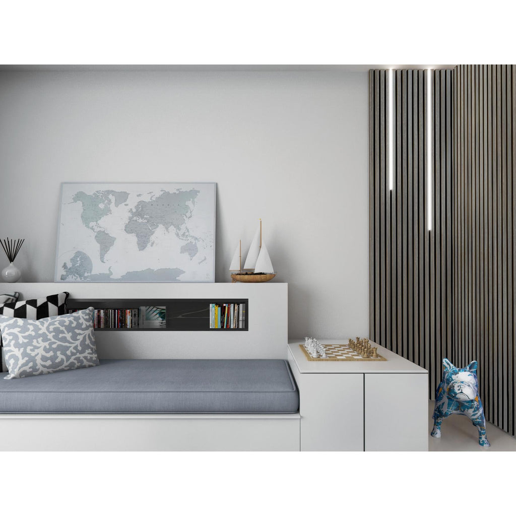 Akustikpaneel Wandverkleidung Lamellenwand Echtholz Furnier | 240 x 60 x 2,2 cm