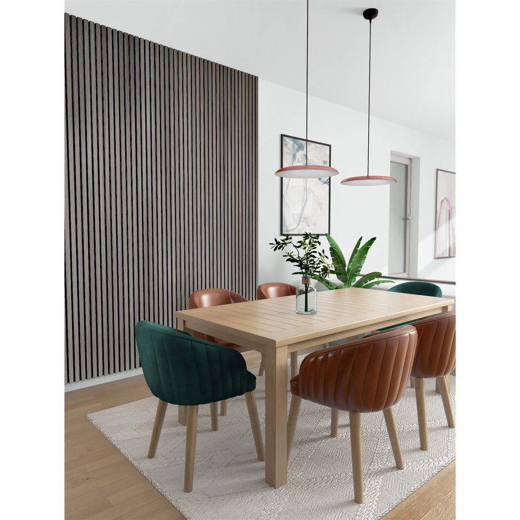 Akustikpaneel Wandverkleidung Lamellenwand Echtholz Furnier | 240 x 60 x 2,2 cm