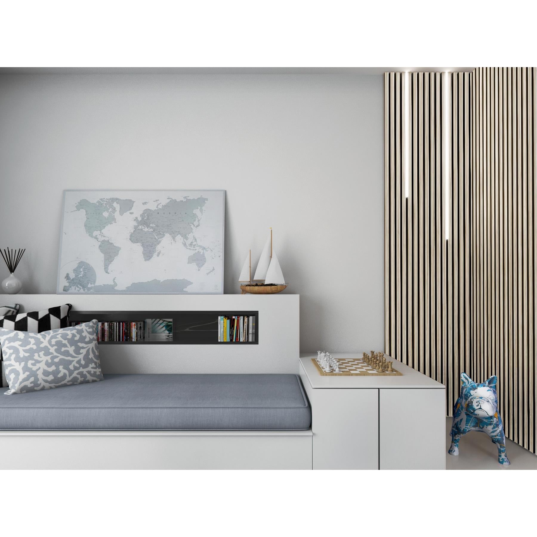 Akustikpaneel Wandverkleidung Lamellenwand Echtholz Furnier | 240 x 60 x 2,2 cm