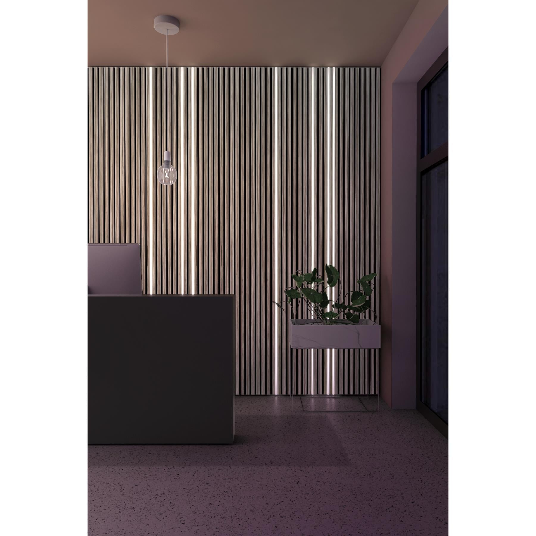 Akustikpaneel Wandverkleidung Lamellenwand Echtholz Furnier | 240 x 60 x 2,2 cm