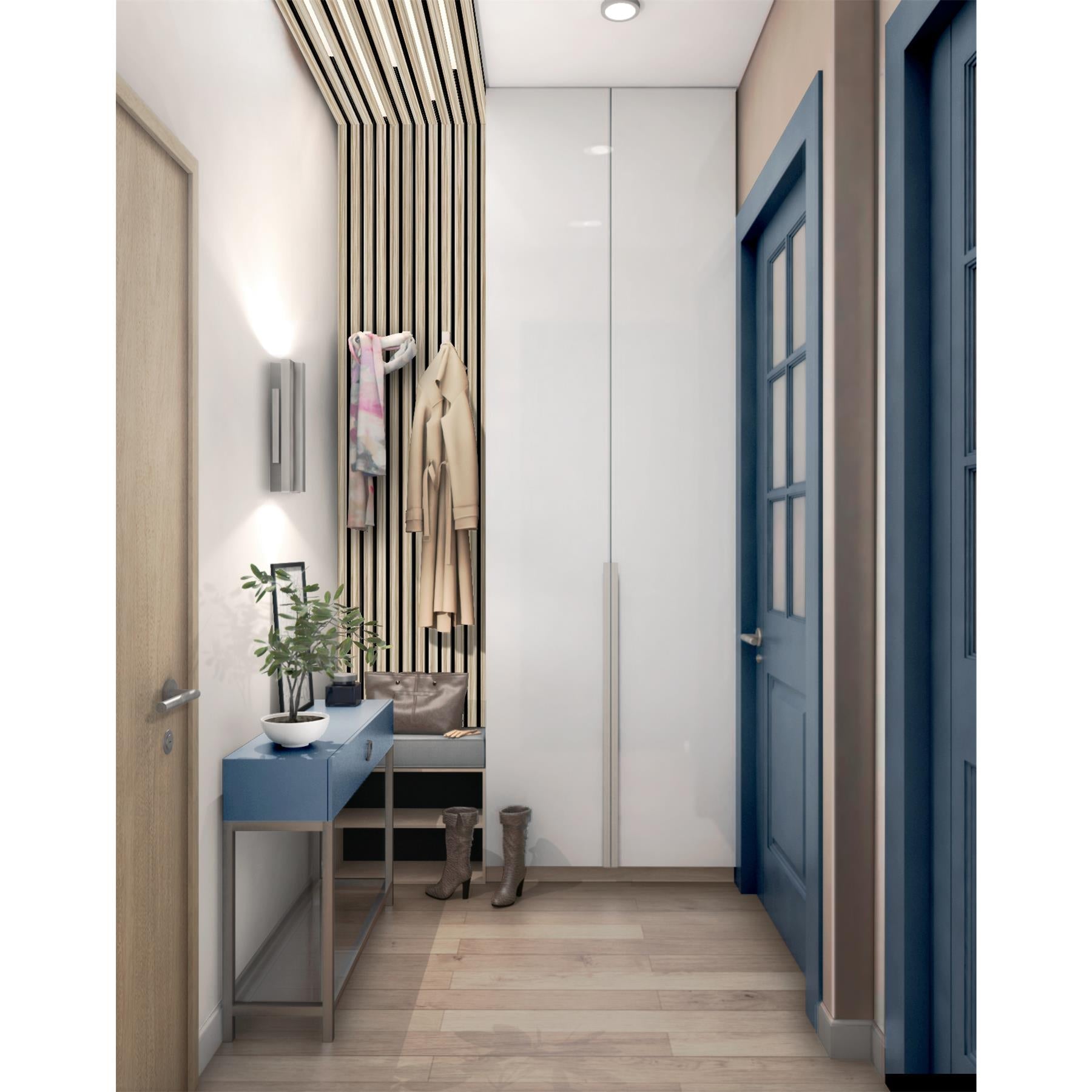 Akustikpaneel Wandverkleidung Lamellenwand Echtholz Furnier | 240 x 60 x 2,2 cm