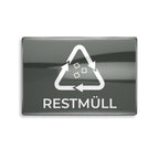 Selbstklebende Beschriftung für Mülltonnenboxen 5er-Set zur Mülltonnenkennzeichnung
