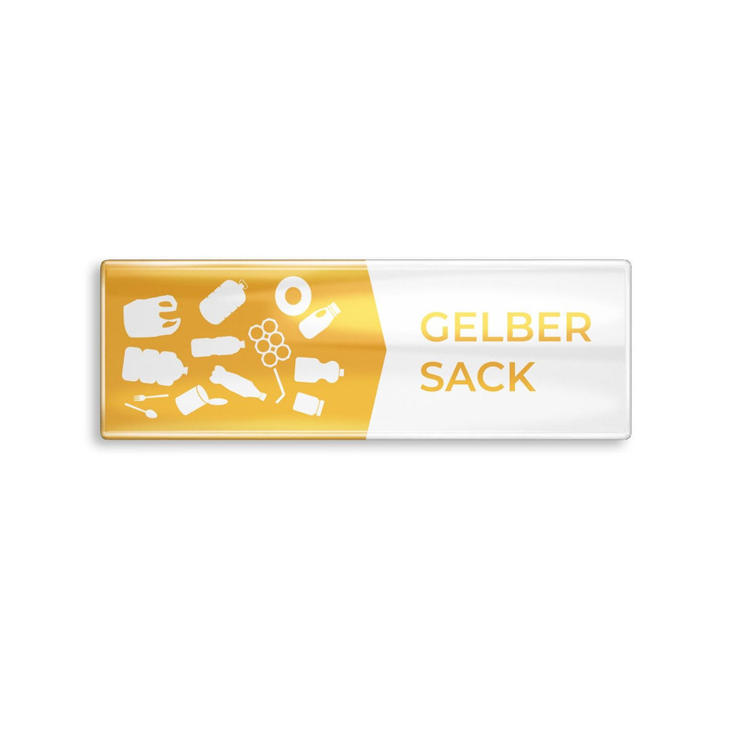 5er-Set Aufkleber selbstklebend als Beschriftung für Mülltonnenboxen