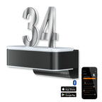 LED-Hausnummernschild von Steinel | L820 | Anthrazit und Edelstahl | Sensor & Bluetooth