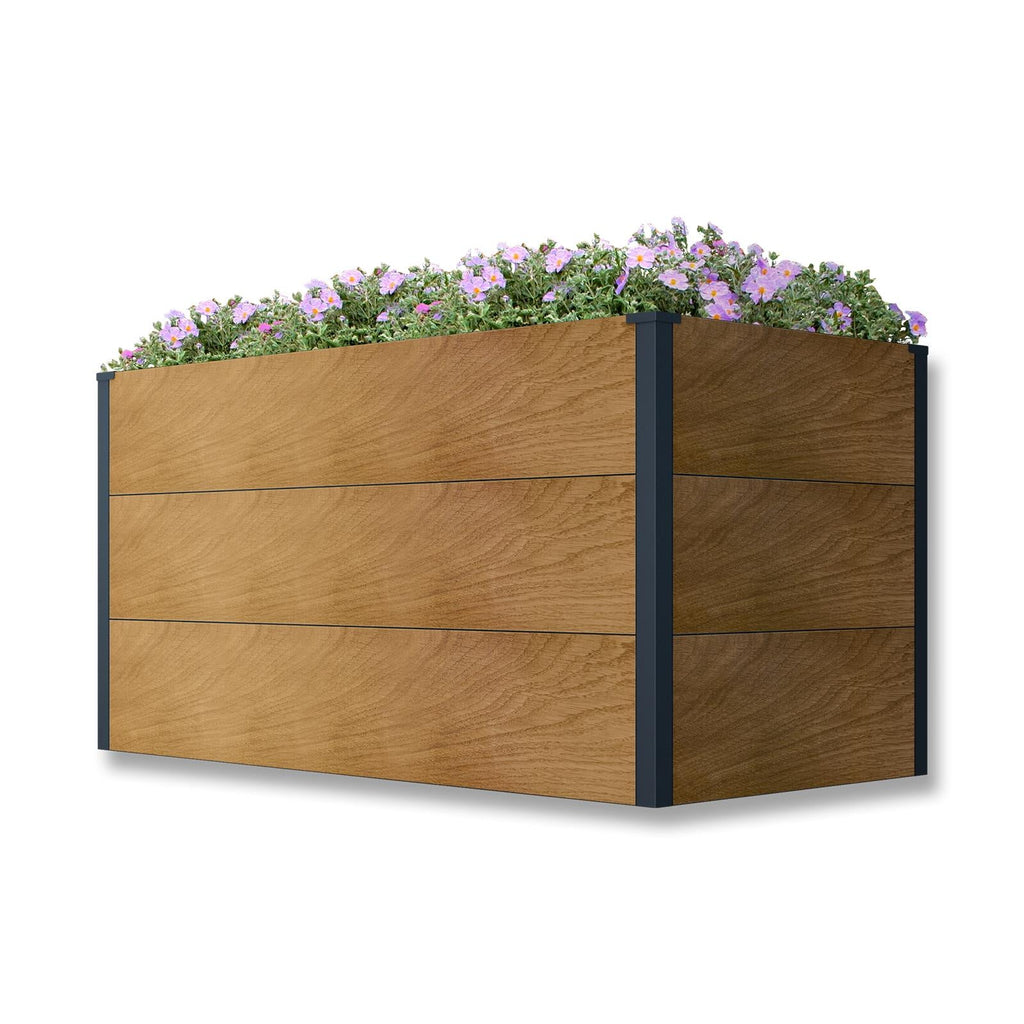 Metzler Hochbeet L für den Garten | Pulverbeschichtet | 150 x 75 x 77 cm
