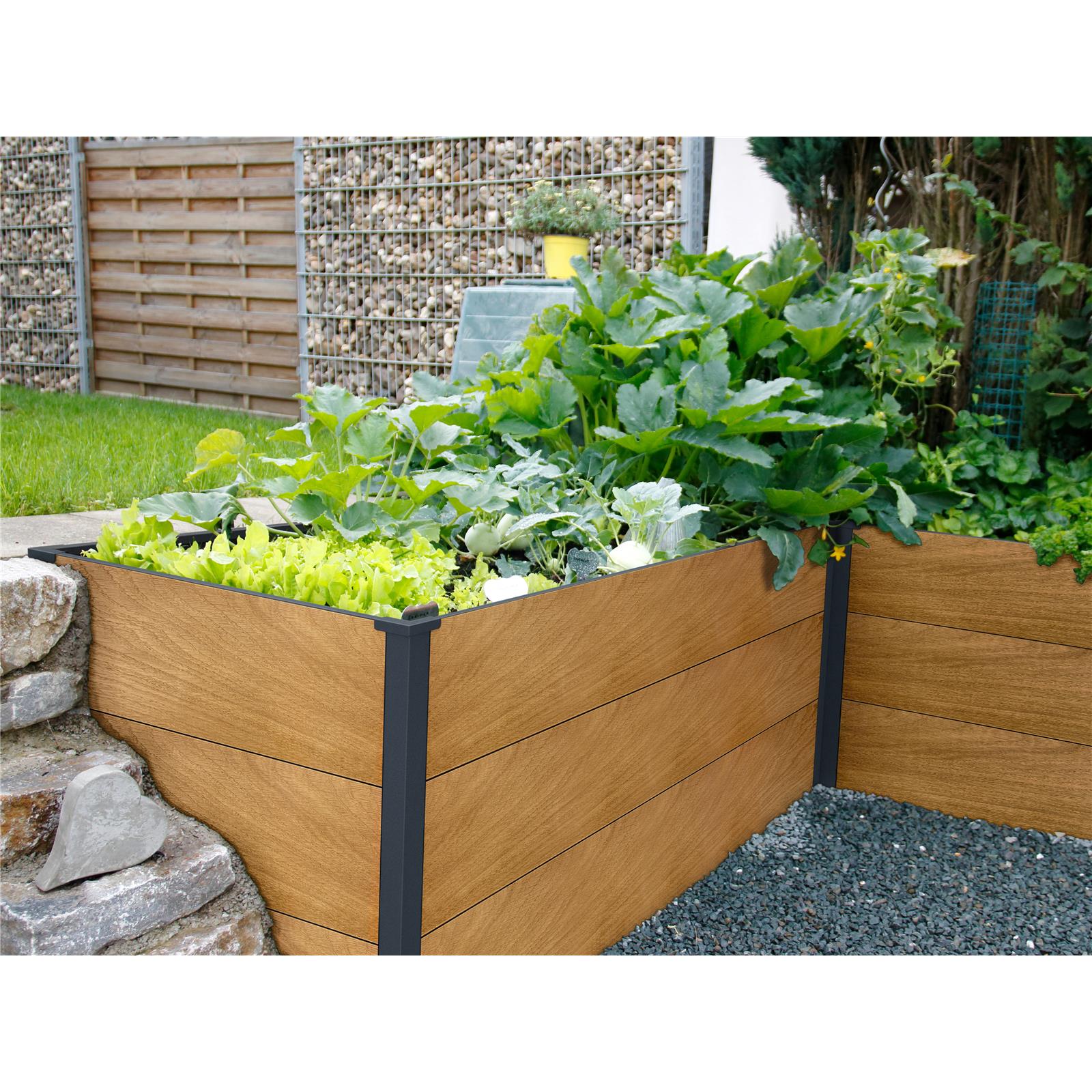 Metzler Hochbeet L für den Garten | Pulverbeschichtet | 150 x 75 x 77 cm