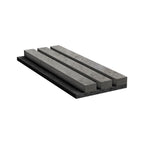 Akustikpaneel Wandverkleidung Lamellenwand | Betonoptik | SET | Filz schwarz