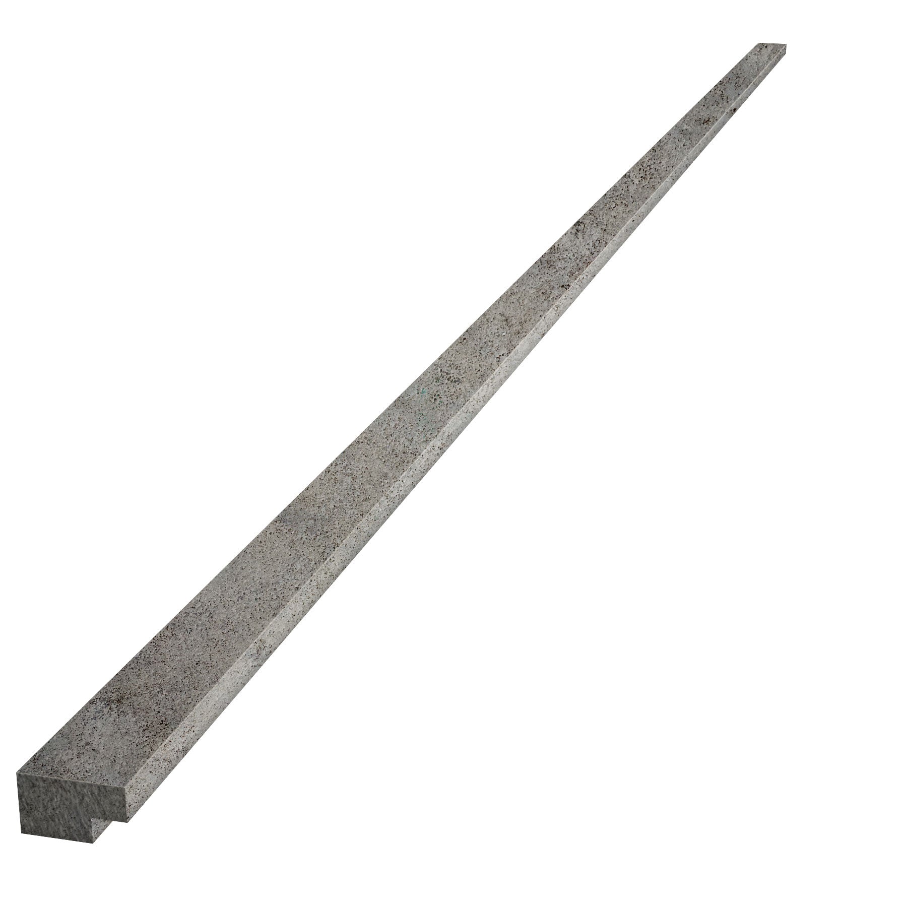 Endlamelle Abschlussleiste für Akustikpaneel | 240 x 2,7 x 2,2 cm | Betonoptik