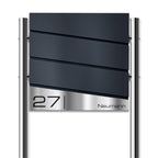 Metzler Design Standbriefkasten mit Standfuß aus Edelstahl | Neumann