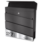 Metzler Design Standbriefkasten mit Standfuß aus Edelstahl | Neumann