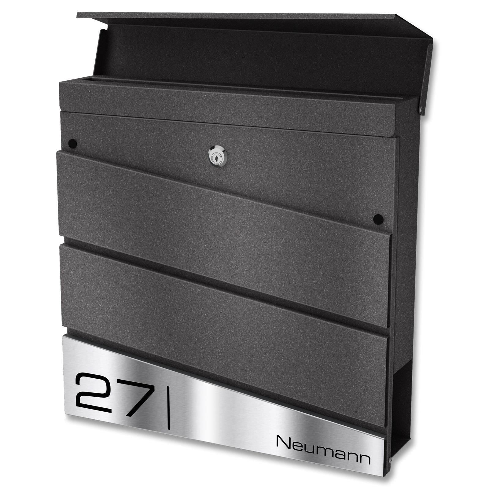 Metzler Design Standbriefkasten mit Standfuß aus Edelstahl | Neumann