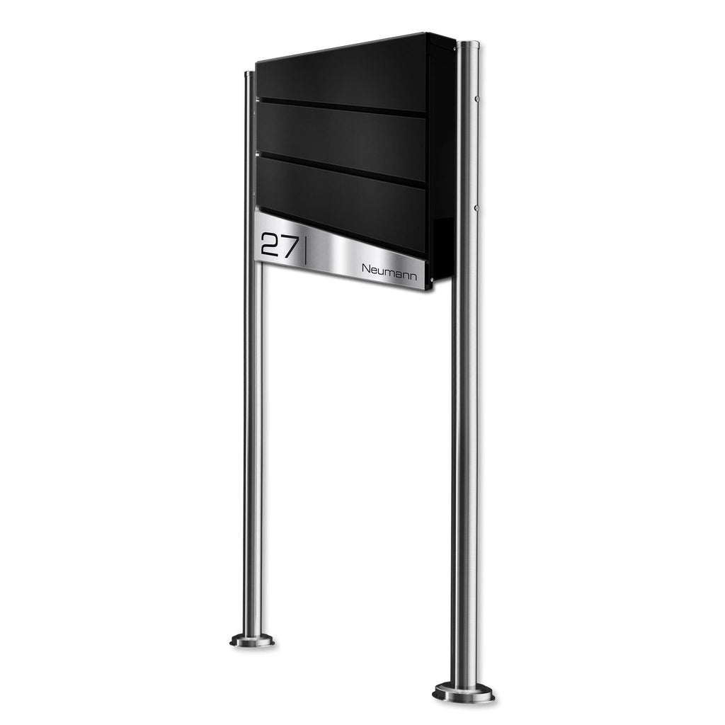 Metzler Design Standbriefkasten mit Standfuß aus Edelstahl | Neumann