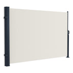 Metzler Seitenmarkise ausziehbar, Sichtschutz für Balkon, Garten & Terrasse, Beige, 300cm x 180cm