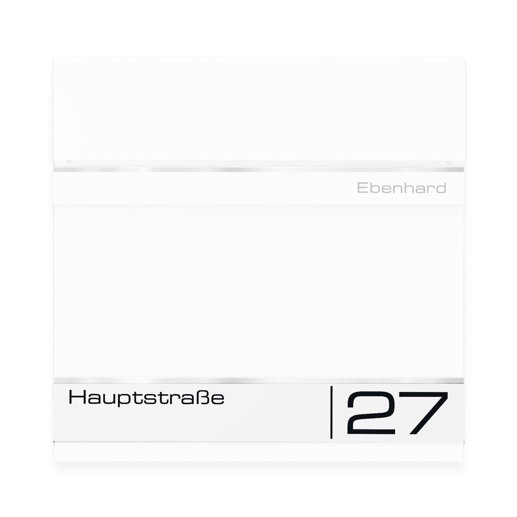Ersatz Gravurplatte für Briefkasten "Hermann" aus Edelstahl