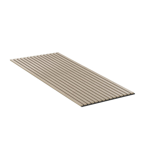 Akustikpaneel Wandverkleidung Lamellenwand Echtholz | 120 x 60 x 2,2 cm | Eiche klassisch | Filz schwarz