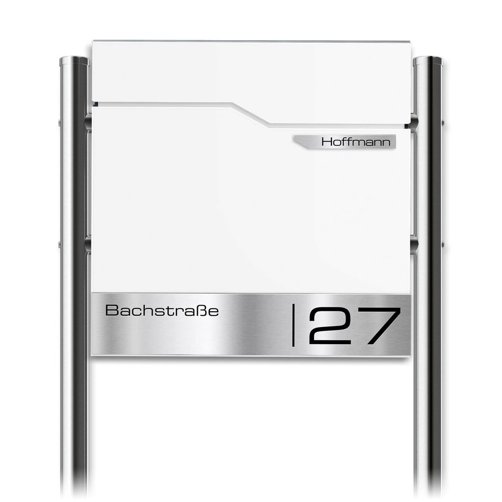 Metzler Standbriefkasten | inkl. Namensschild aus Edelstahl | Thobe