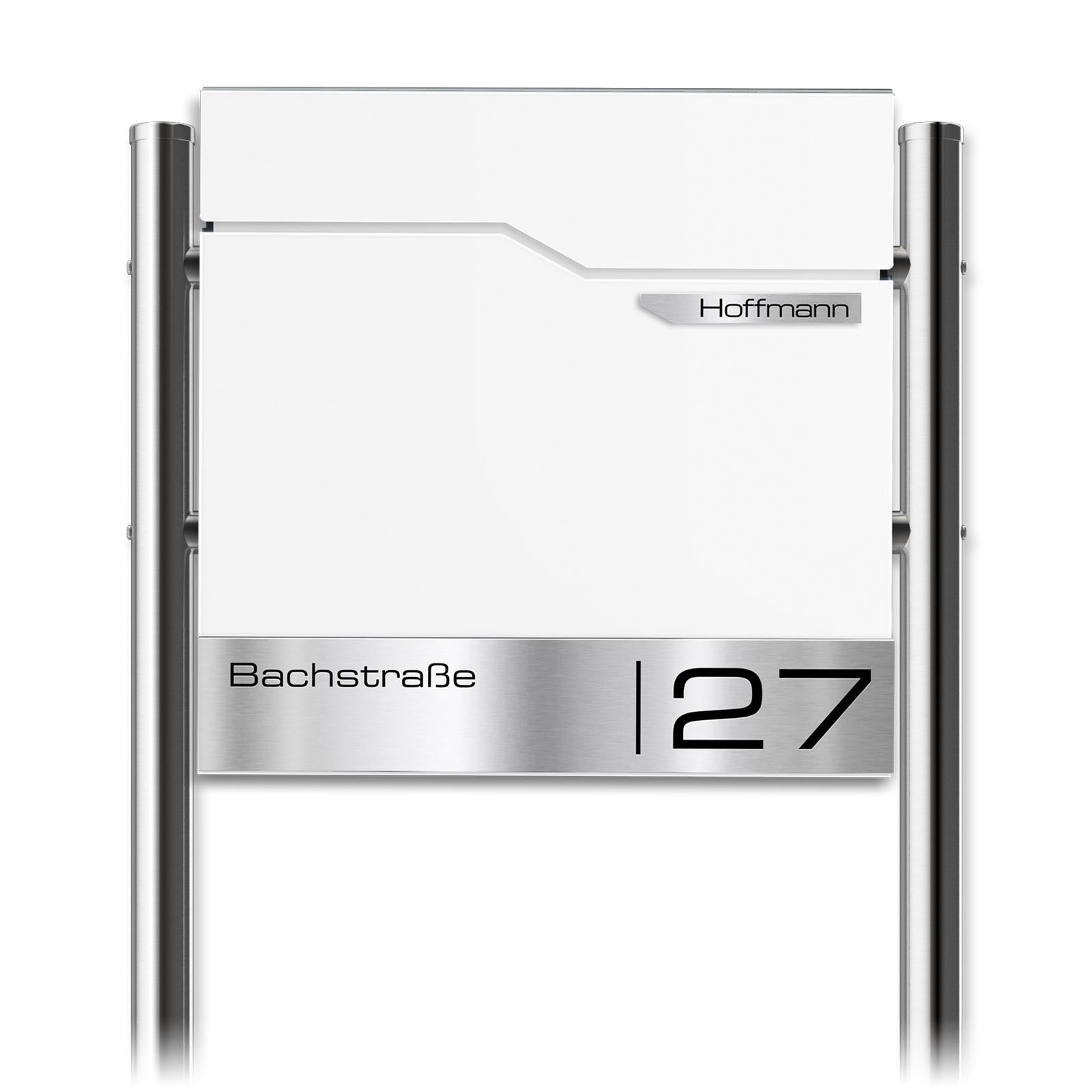 Metzler Standbriefkasten | inkl. Namensschild aus Edelstahl | Thobe