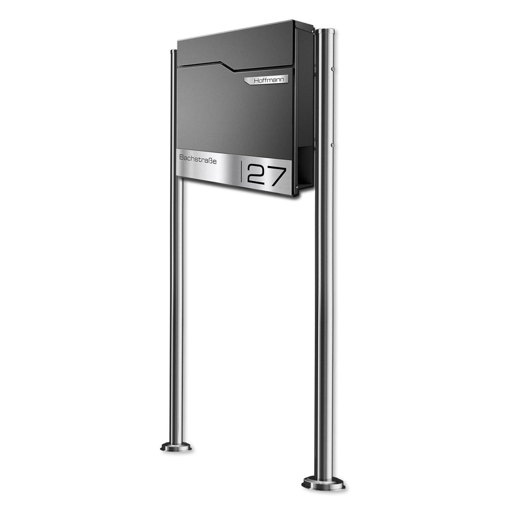 Metzler Standbriefkasten | inkl. Namensschild aus Edelstahl | Thobe
