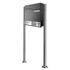 Metzler Standbriefkasten | inkl. Namensschild aus Edelstahl | Thobe
