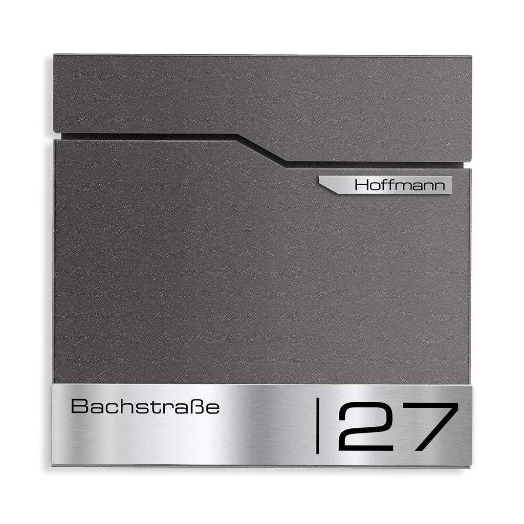 Metzler Standbriefkasten | inkl. Namensschild aus Edelstahl | Thobe