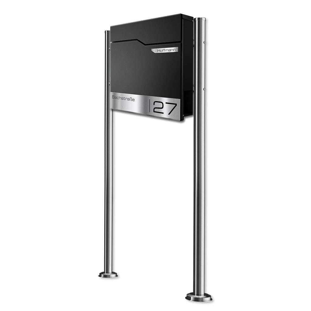 Metzler Standbriefkasten | inkl. Namensschild aus Edelstahl | Thobe