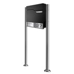 Metzler Standbriefkasten | inkl. Namensschild aus Edelstahl | Thobe