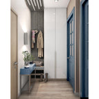 Akustikpaneel Wandverkleidung Lamellenwand Melamine | 60 x 60 x 2,2 cm | Betonoptik | Filz schwarz