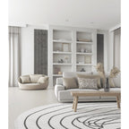 Akustikpaneel Wandverkleidung Lamellenwand Melamine | 240 x 60 x 2,2 cm | Betonoptik | Filz schwarz
