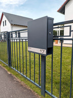 Metzler Briefkasten Standfuß Anthrazit hochwertiger Stahl | Lepo 1