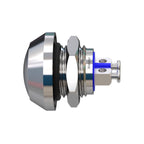 Metzler - Drucktaster 12mm - IP67 IK10 - Edelstahl - Gewölbt - Schraubkontakte