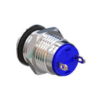 Metzler - Drucktaster 12mm - IP67 IK10 - Edelstahl - Hervorstehend - Lötkontakte
