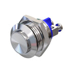 Metzler - Drucktaster 16mm - IP67 IK10 - Edelstahl - Hervorstehend - Schraubkontakte