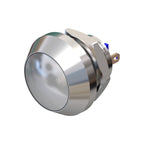 Metzler - Drucktaster 12mm - IP67 IK10 - Edelstahl - Gewölbt - Lötkontakte