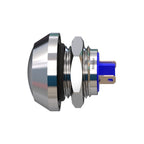 Metzler - Drucktaster 12mm - IP67 IK10 - Edelstahl - Gewölbt - Lötkontakte
