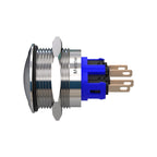 Metzler - Drucktaster 22mm - IP67 IK10 - Edelstahl - Gewölbt - Lötkontakte
