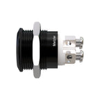 Metzler - Drucktaster 19mm - LED Ringbeleuchtung Gelb - IP67 IK10 - Aluminium - Flach - Schraubkontakte