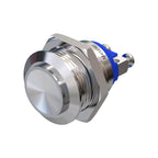Metzler - Drucktaster 19mm - IP67 IK10 - Edelstahl - Hervorstehend - Schraubkontakte