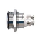 Metzler - Drucktaster 19mm - LED Symbol Pfeil Blau - IP67 IK10 - Edelstahl - Flach - Schraubkontakte