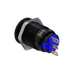 Metzler - Drucktaster 19mm - IP67 IK10 - Aluminium - Flach - Lötanschluss