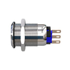 Metzler - Drucktaster 19mm - IP67 IK10 - Edelstahl - Flach - Lötkontakte