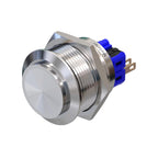 Metzler - Drucktaster 25mm - IP67 IK10 - Edelstahl - Hervorstehend - Lötkontakte