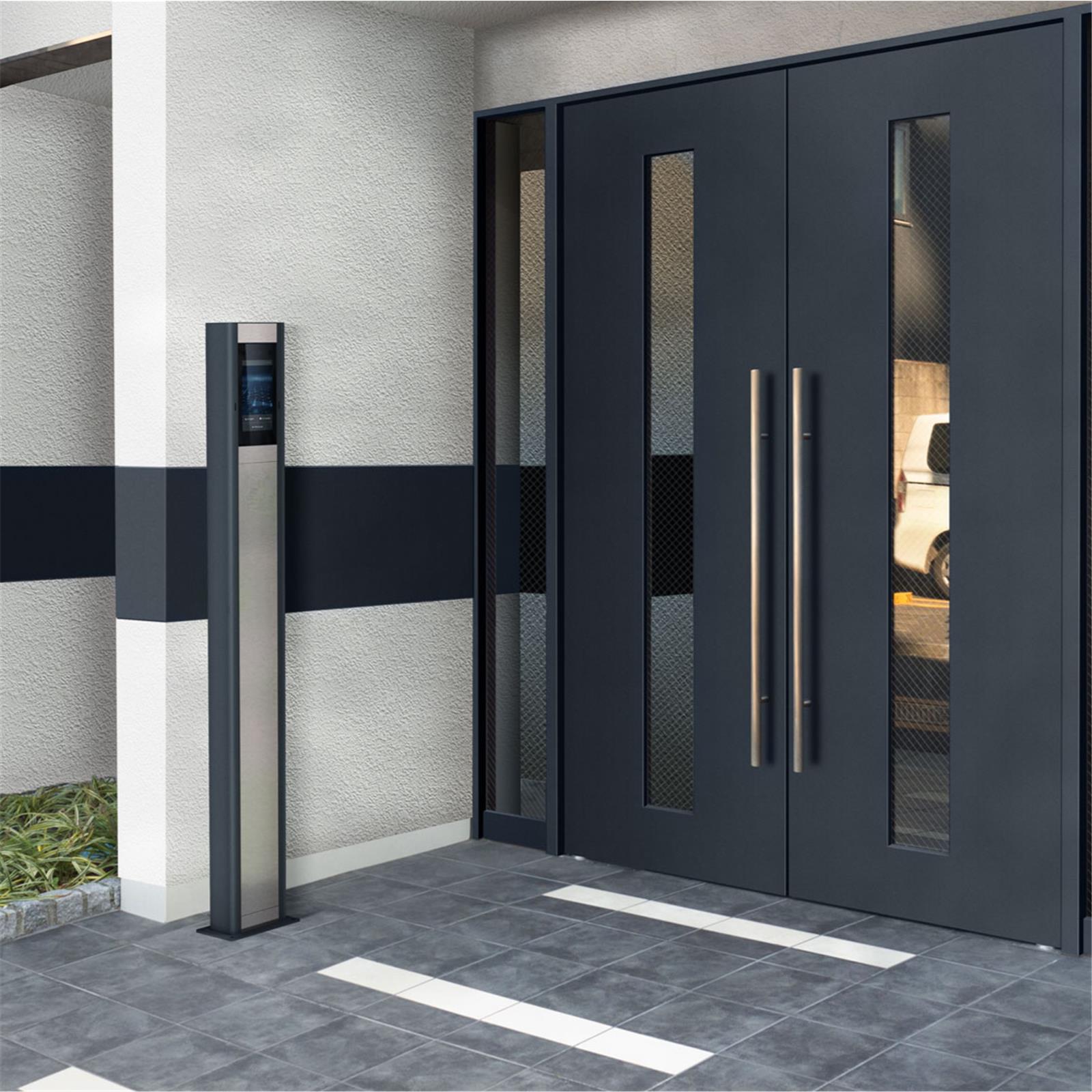 Metzler SDM10S Video-Türsprechsäule | Klingelstele mit Gesichtserkennung | optional mit Personalisierung | Ein- und Mehrfamilien