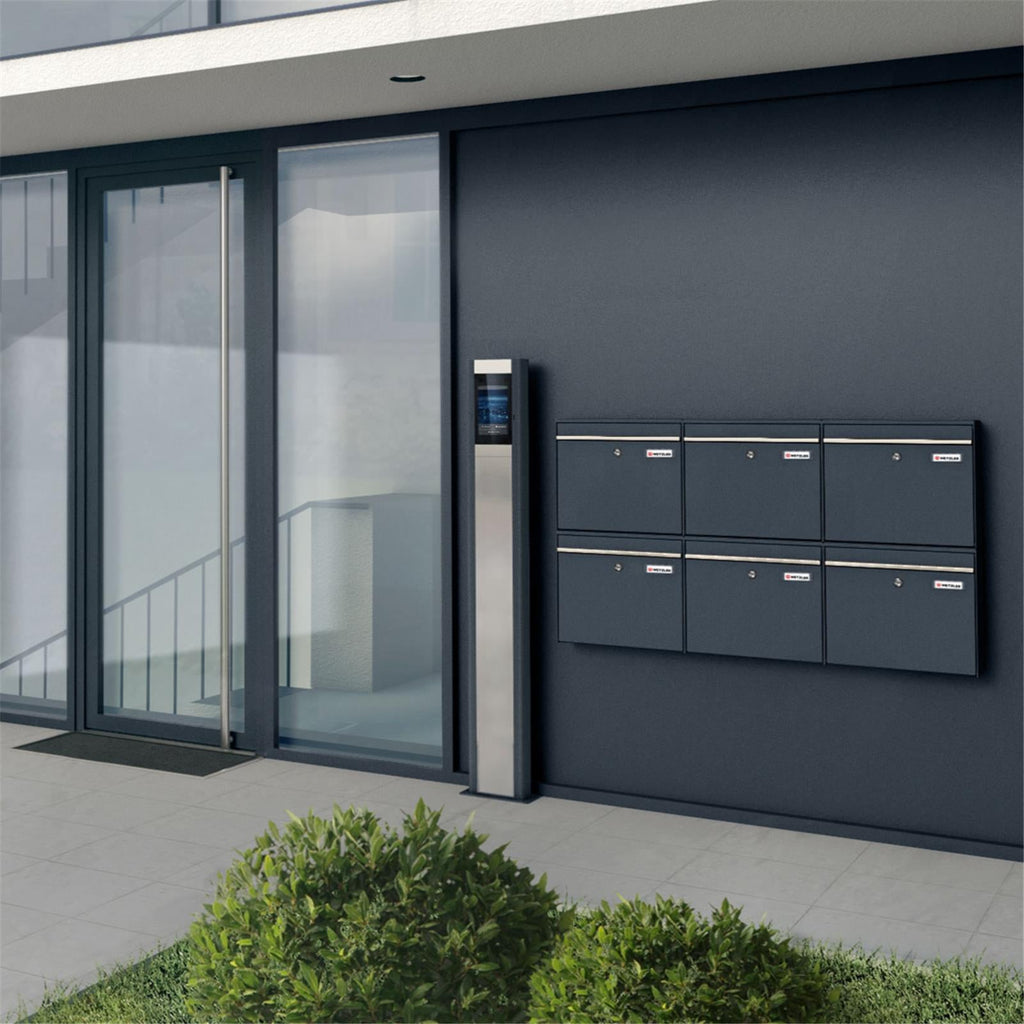 Metzler SDM10S Video-Türsprechsäule | Klingelstele mit Gesichtserkennung | optional mit Personalisierung | Ein- und Mehrfamilien