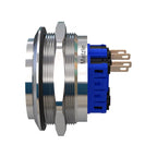 Metzler - Drucktaster 40mm - IP67 IK10 - Edelstahl - Hervorstehend - Lötkontakte