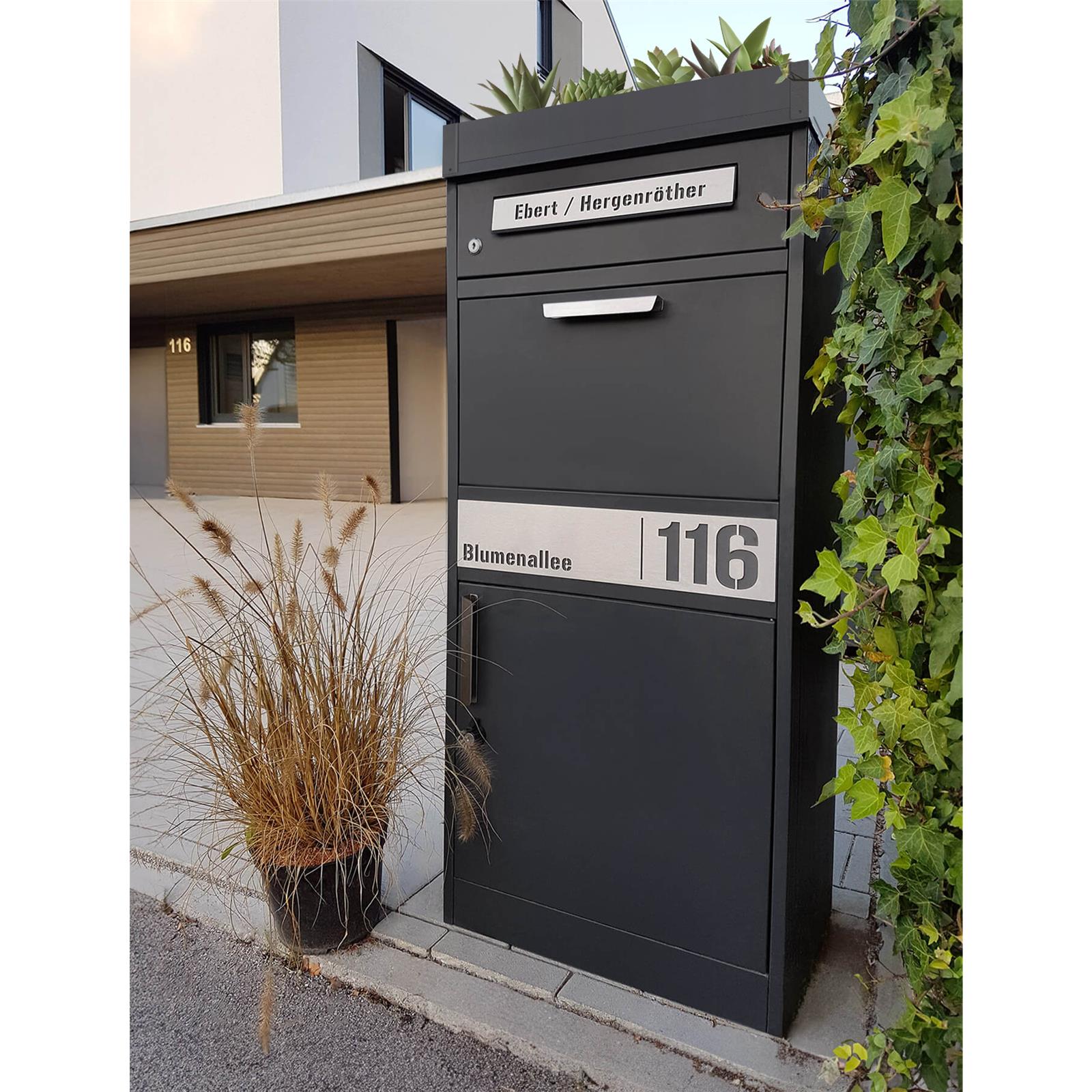 Metzler Pflanzdach für Paketbox | Dachbegrünung für Paketbriefkasten | für Modellreihe Bispo