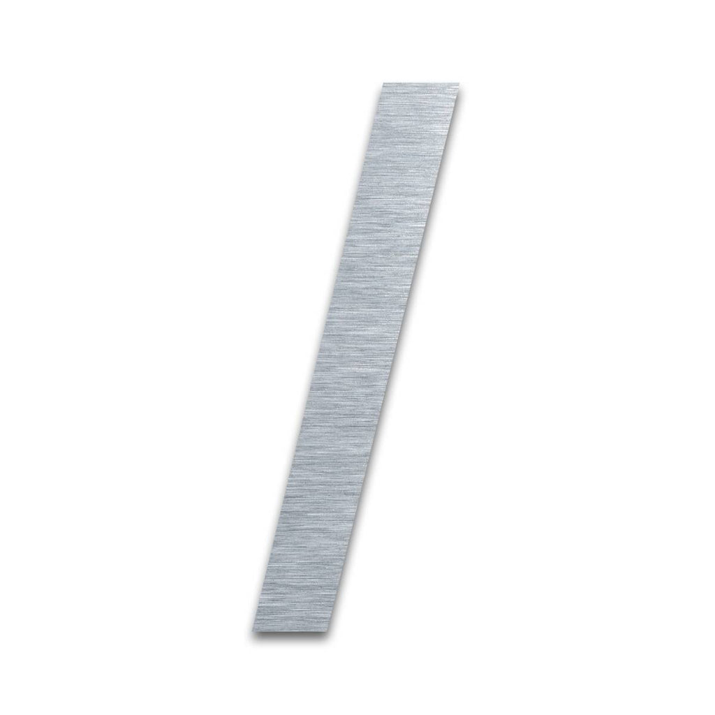 Metzler Hausnummer | Edelstahl gebürstet | Arial | Höhe 14 cm