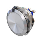 Metzler - Drucktaster 40mm - IP67 IK10 - Edelstahl - 2-polig - Flach - Lötkontakte