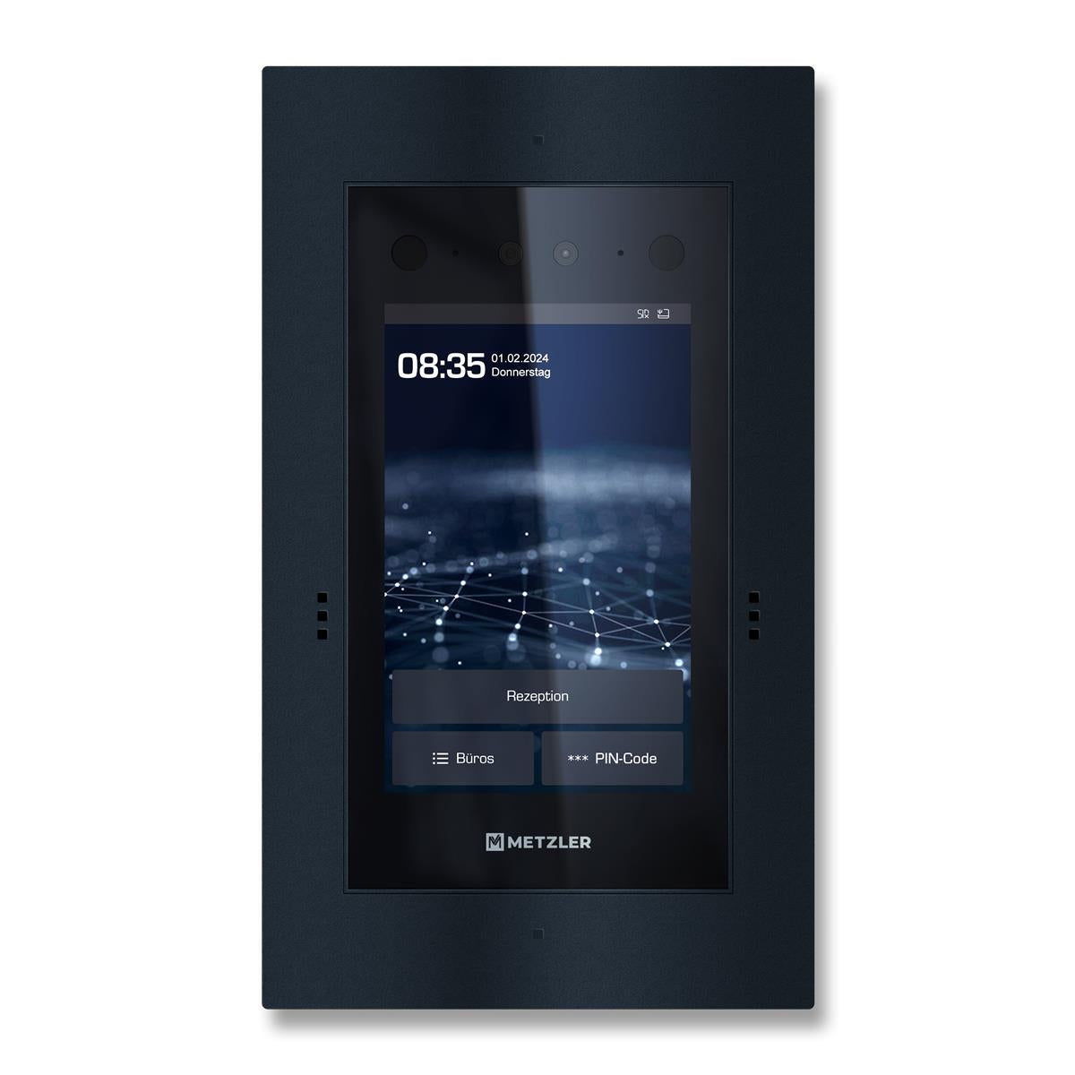 Metzler Türsprechanlage mit Kamera | Gesichtserkennung | Touch-Display | Live-HD-Video | Ein- und Mehrfamilien | SDM10X