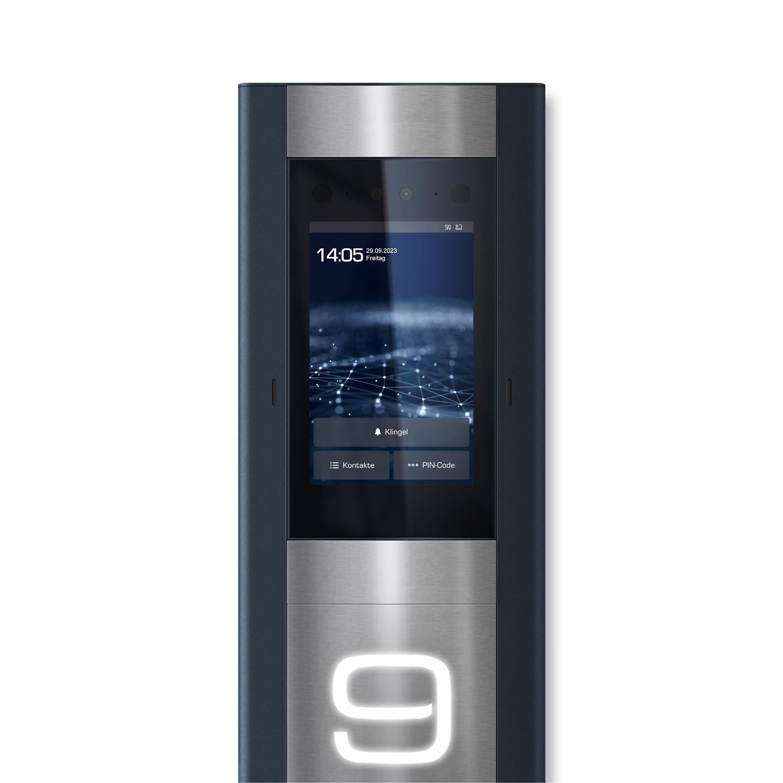 Metzler SDM10S Video-Türsprechsäule | Klingelstele mit Gesichtserkennung | optional mit Personalisierung | Ein- und Mehrfamilien