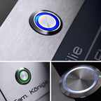 Edelstahl Klingel mit LED Klingeltaster